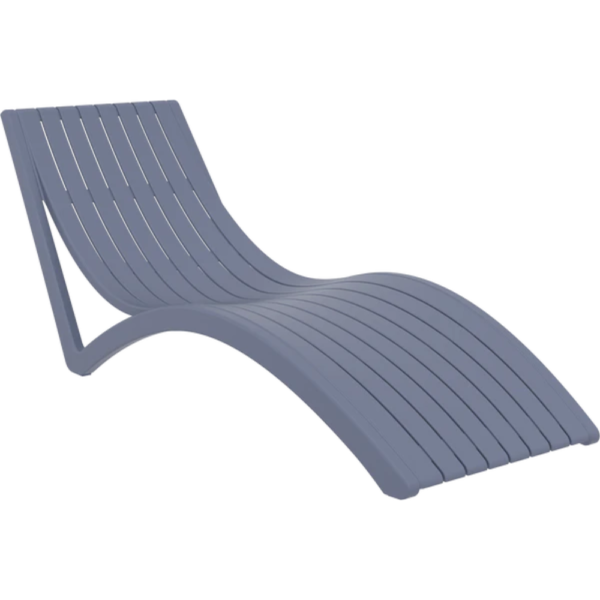 Slim Tumbona de textura lisa